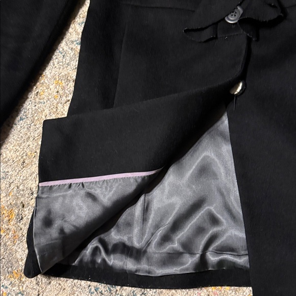 J.Crew Wool Ruffle Front 100% Wool Coat Jacket 4 - Picture 5 of 6